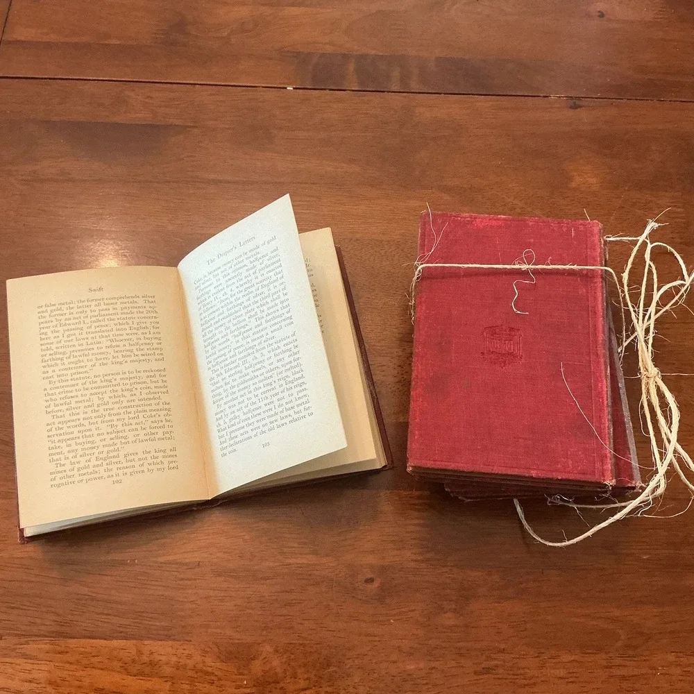 Antique Little Masterpieces 5 Volumes Red Books